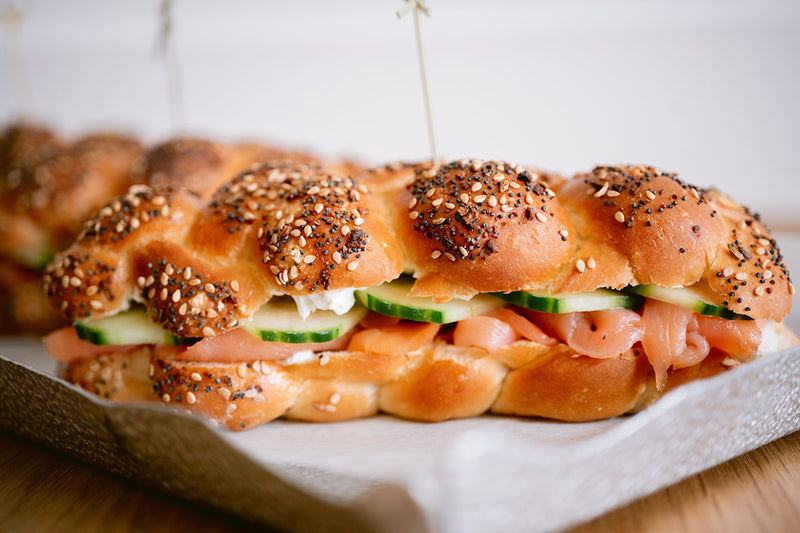 smoked salmon sandwich